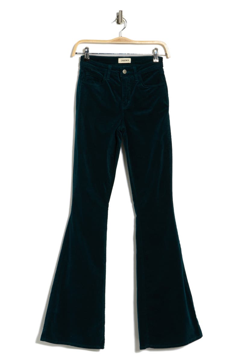 L'AGENCE Marty High Rise Flare Leg Jeans, Alternate, color, Rich Teal