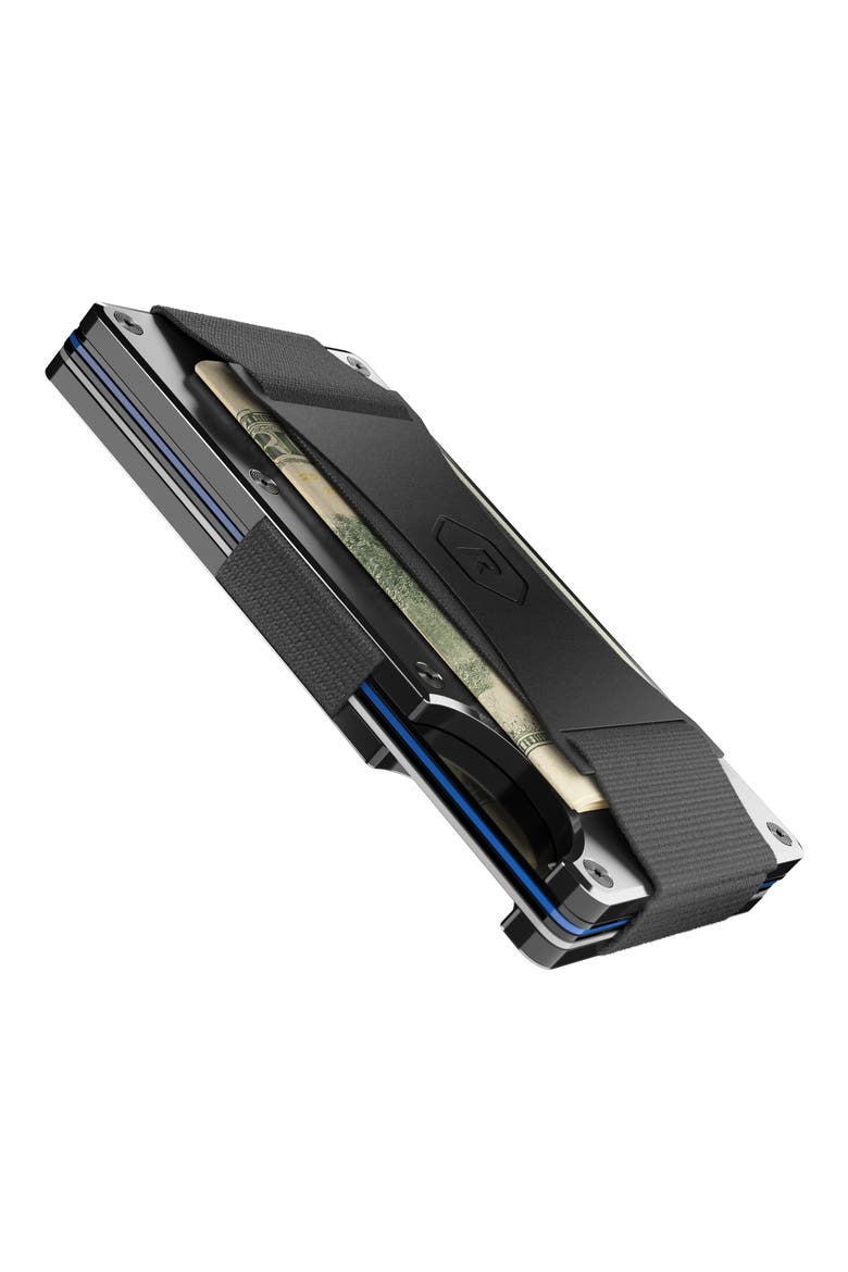Metal Aluminum RFID Cash Strap, Alternate, color, ROYAL BLACK