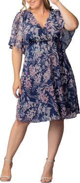 Kiyonna Florence Flutter Sleeve Dress