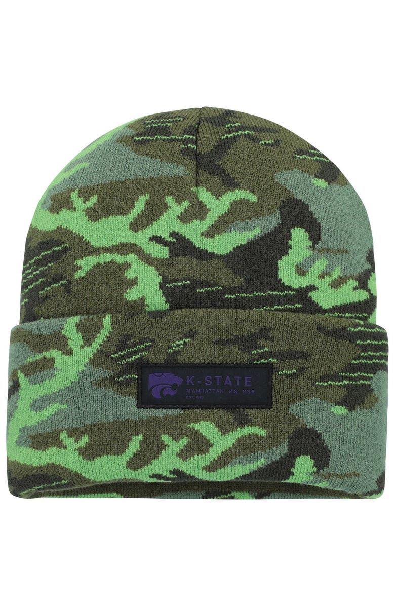 Nike Men's Nike Camo Kansas State Wildcats Veterans Day Cuffed Knit Hat, Main, color, Camo