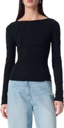 Robert Rodriguez Isobel Long Sleeve Ribbed Top