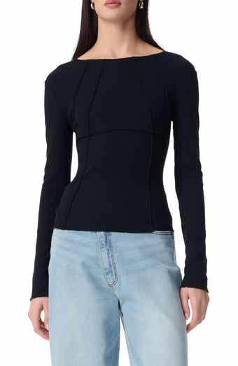 Robert Rodriguez Isobel Long Sleeve Ribbed Top