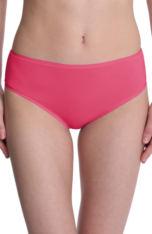 Natori Bliss Bare Cotton Hipster Briefs In Pink