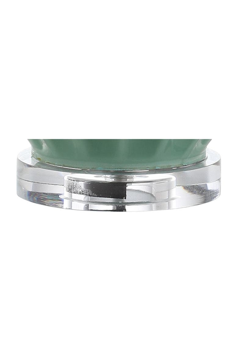 Faye 28" Glass LED Table Lamp, Seafoam Green, Alternate, color, Seafoam Green