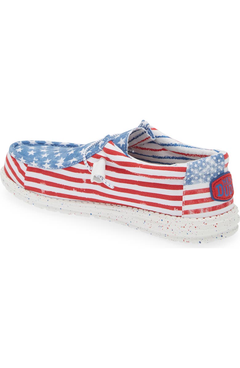 Hey Dude Wally Patriotic Slip-On Shoe, Alternate, color, Stars And Stripes