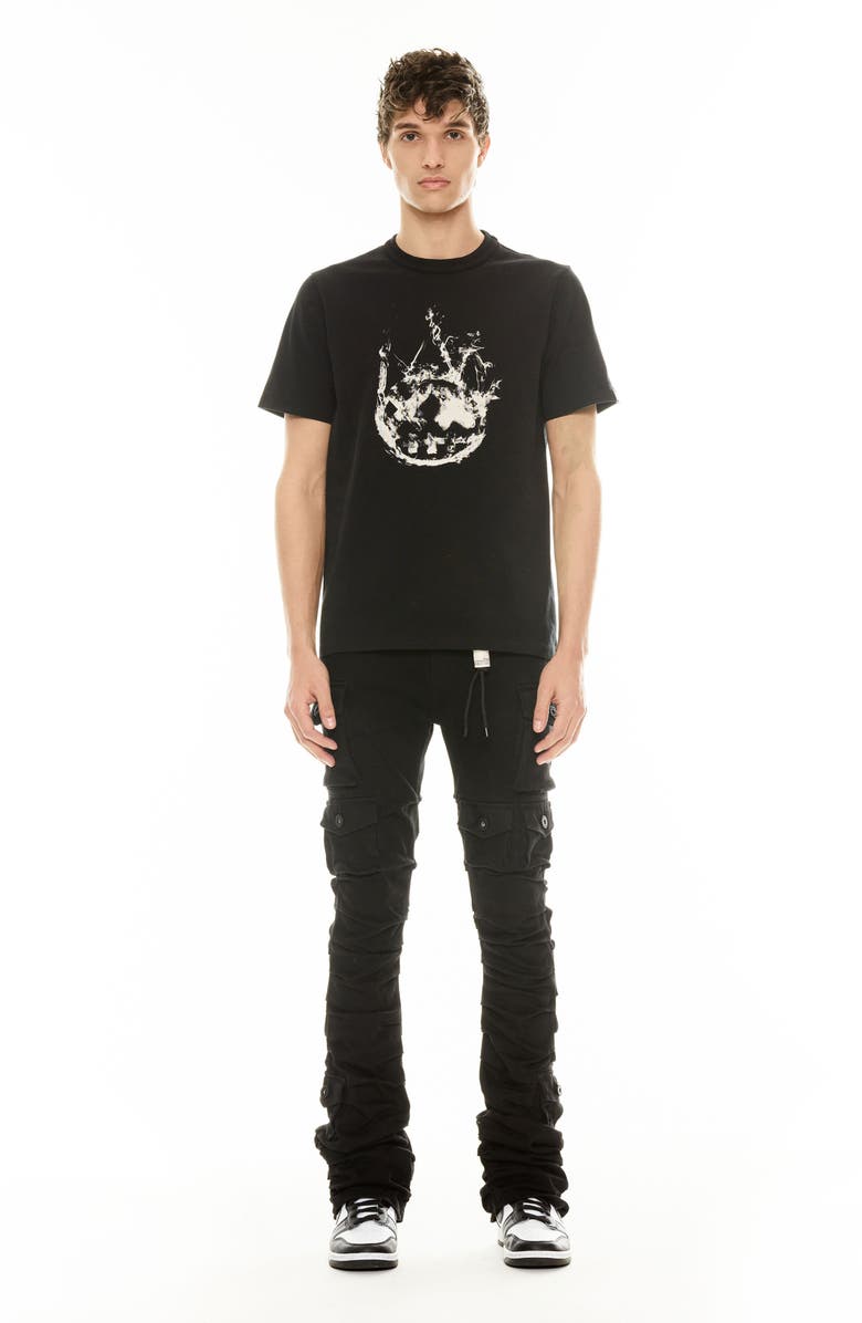 Cult of Individuality Hipster Nomad Stacked Bootcut Cargo Jeans, Alternate, color, 