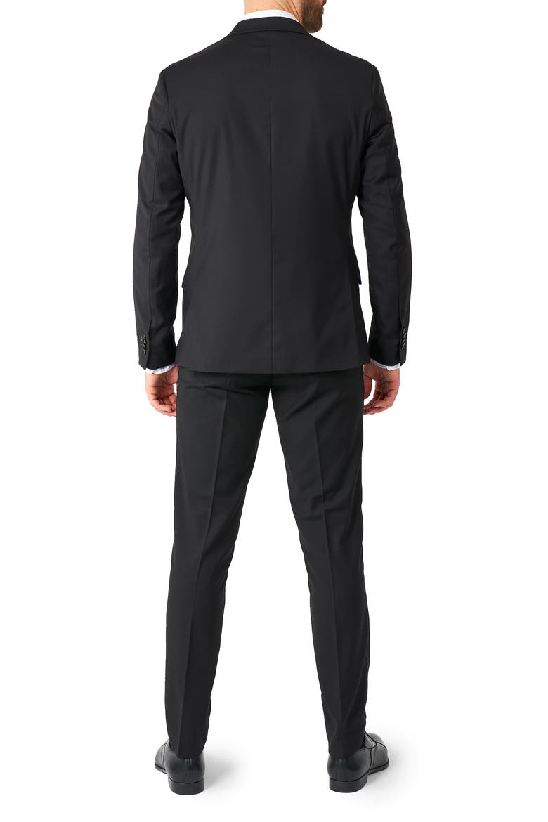 Daily Tailored Fit Black Two-Piece Suit, Alternate, color, BLACK