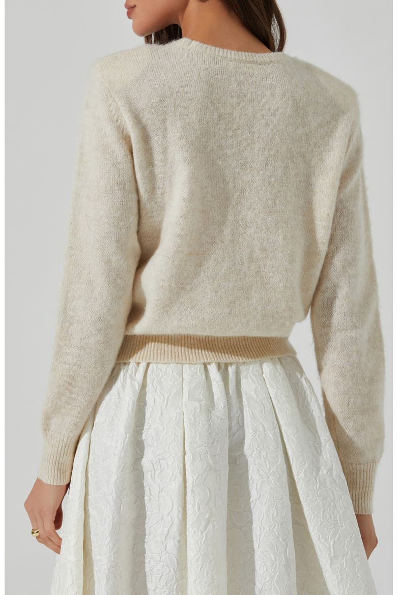 Kiran Crewneck Sweater, Alternate, color, IVORY