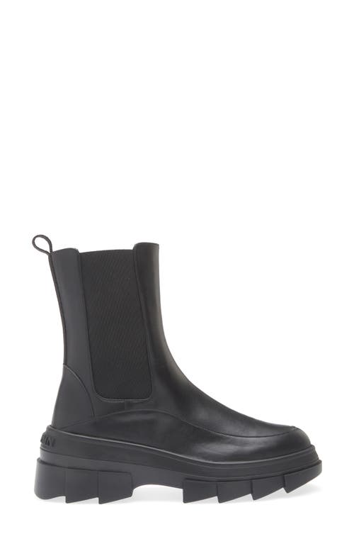 Stuart Weitzman Noho Lug Sole Chelsea Bootie In Gray