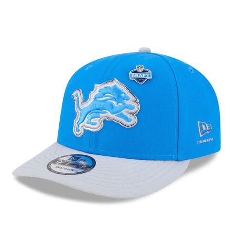 Men's New Era  Blue/Silver Detroit Lions 2026 NFL Draft On Stage Pre-Curved 9FIFTY Snapback Hat
