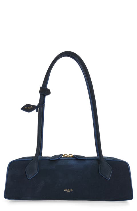 Medium Le Teckel Suede East/West Shouder Bag