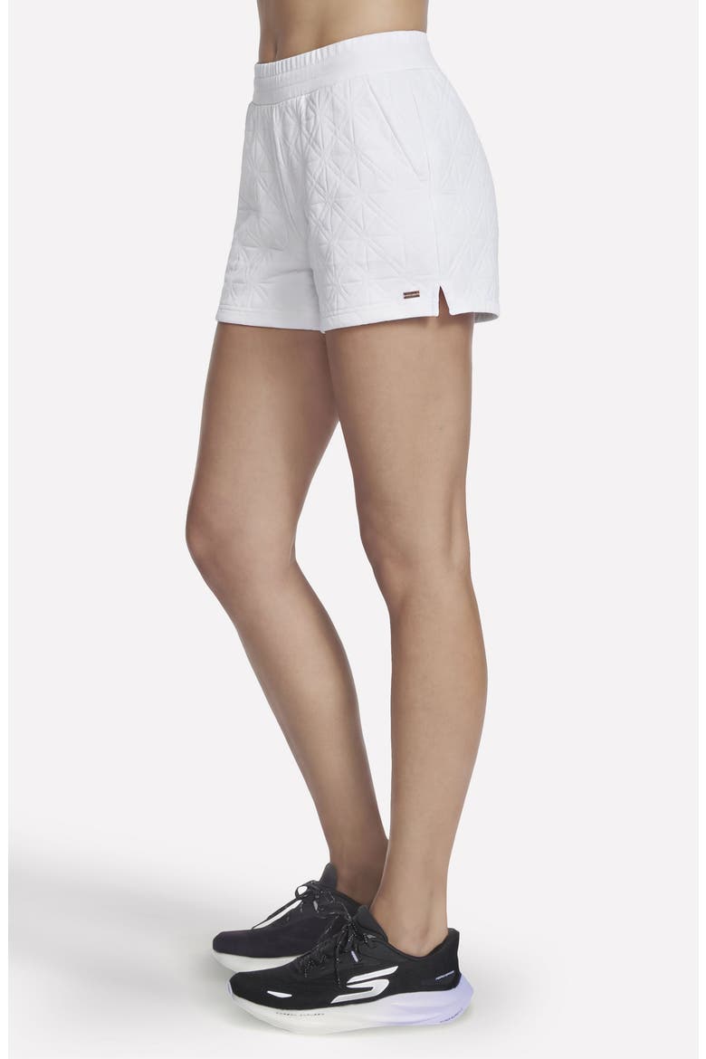 GOWALK Cozy Fit Diamond Shorts, Alternate, color, BRIGHT WHITE