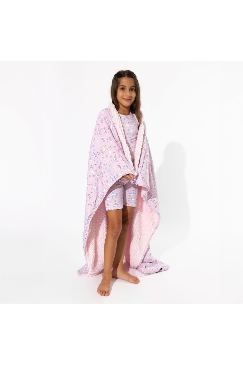 Enchanted Unicorn Kids 2-Piece Short Sleeve & Shorts Pajama Set, Alternate, color, Enchanted Unicorn