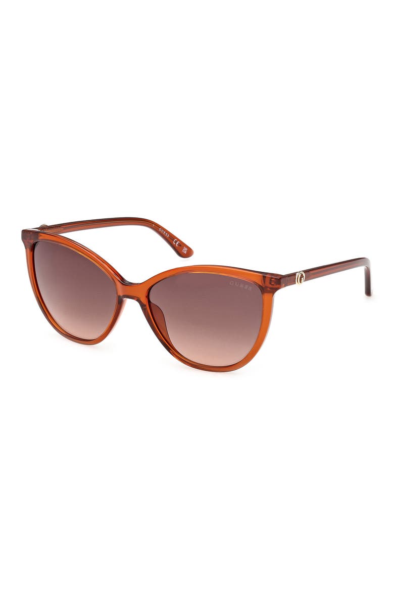 Cat Eye Sunglasses, Alternate, color, ORANGE/ OTHER / GRADIENT BROWN