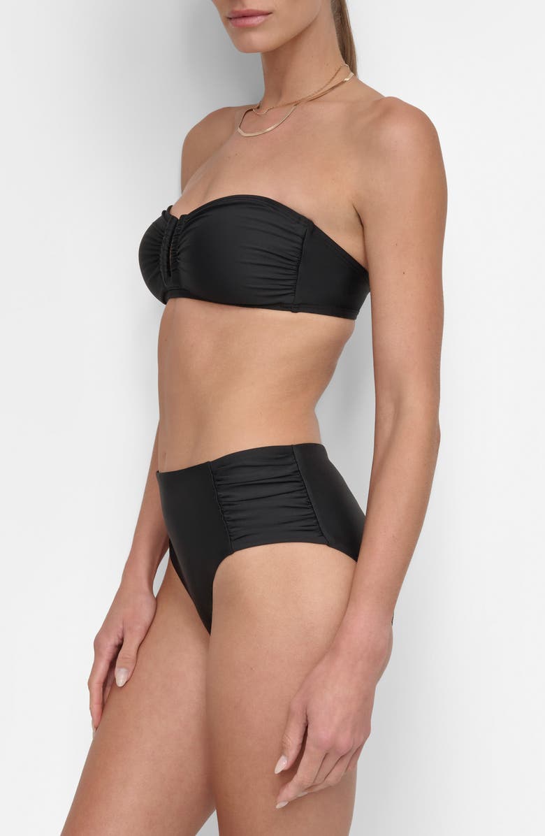 DKNY Shirred Two-Piece Swimsuit, Alternate, color, 