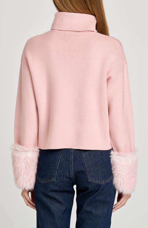 Wayf Rebecca Turtleneck Sweater In Pink