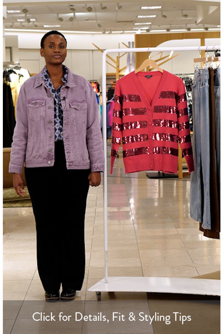 Stripe Sequin Cardigan video