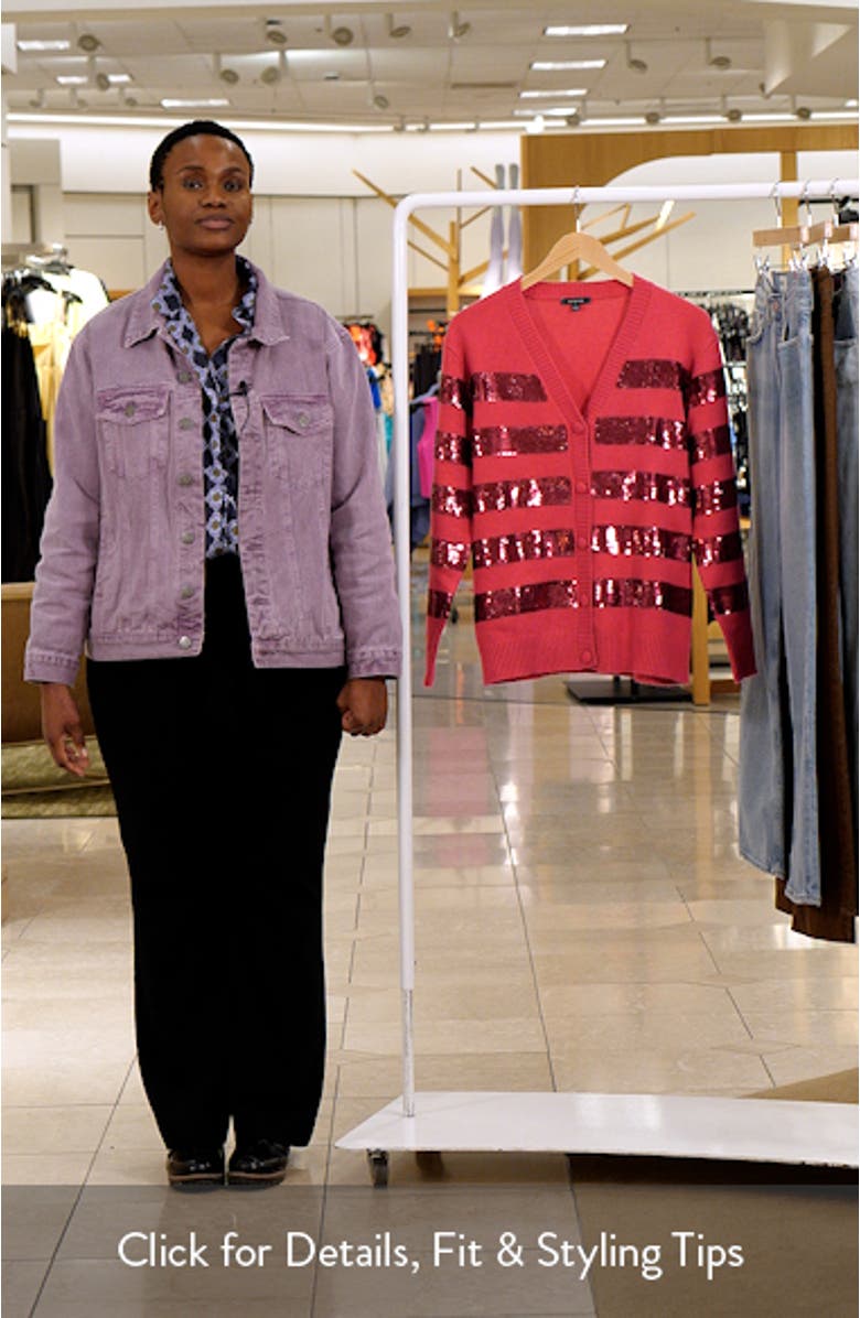 Stripe Sequin Cardigan, sales video thumbnail