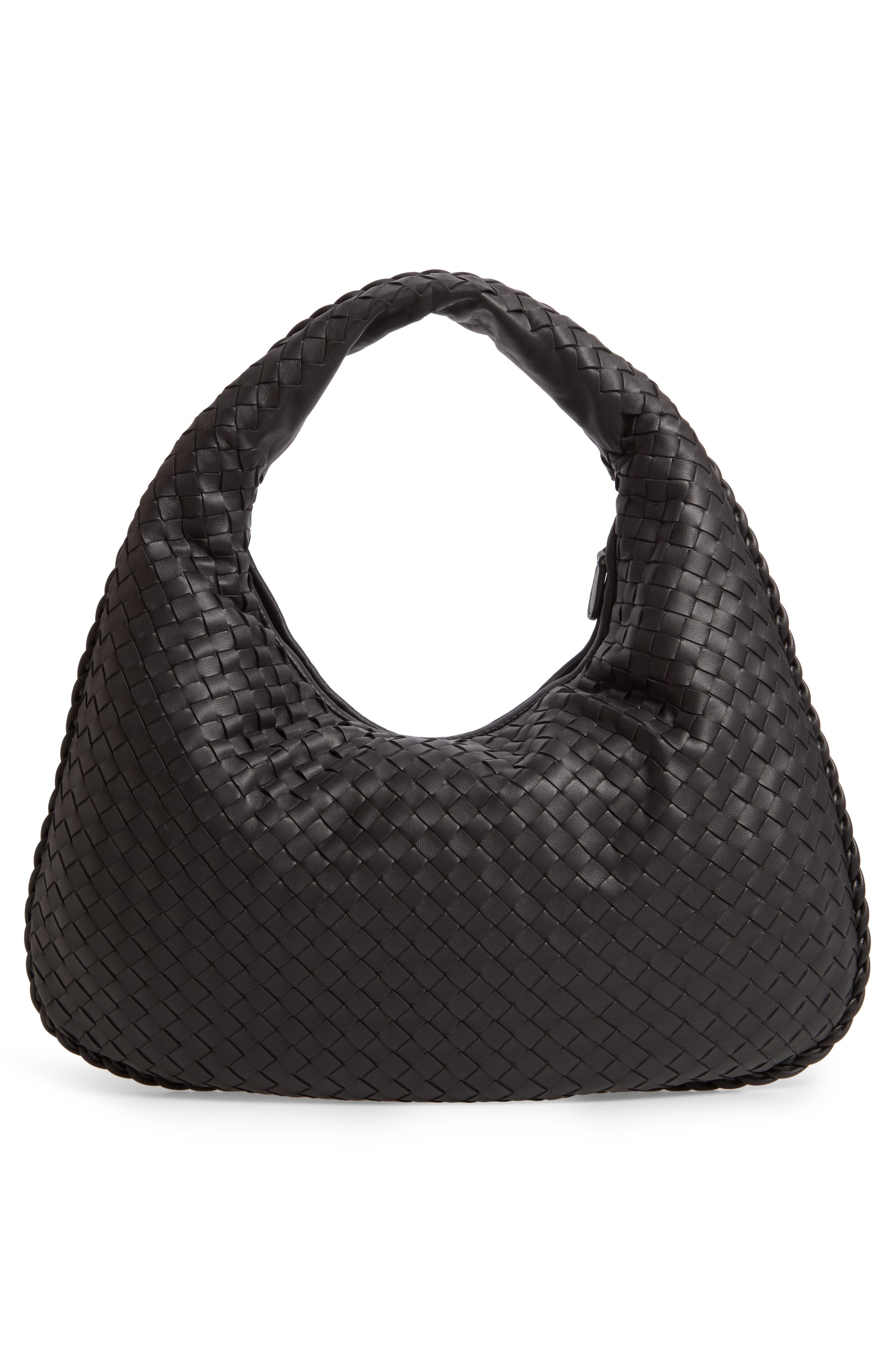 Bottega Veneta Medium Veneta Leather Hobo, Alternate, color, 