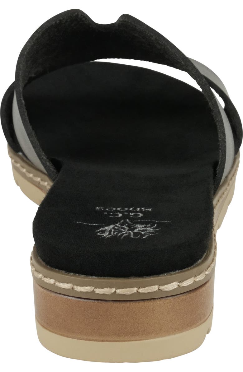 GOOD CHOICE NEW YORK Nellie Cutout Wedge Slide Sandal, Alternate, color, Black