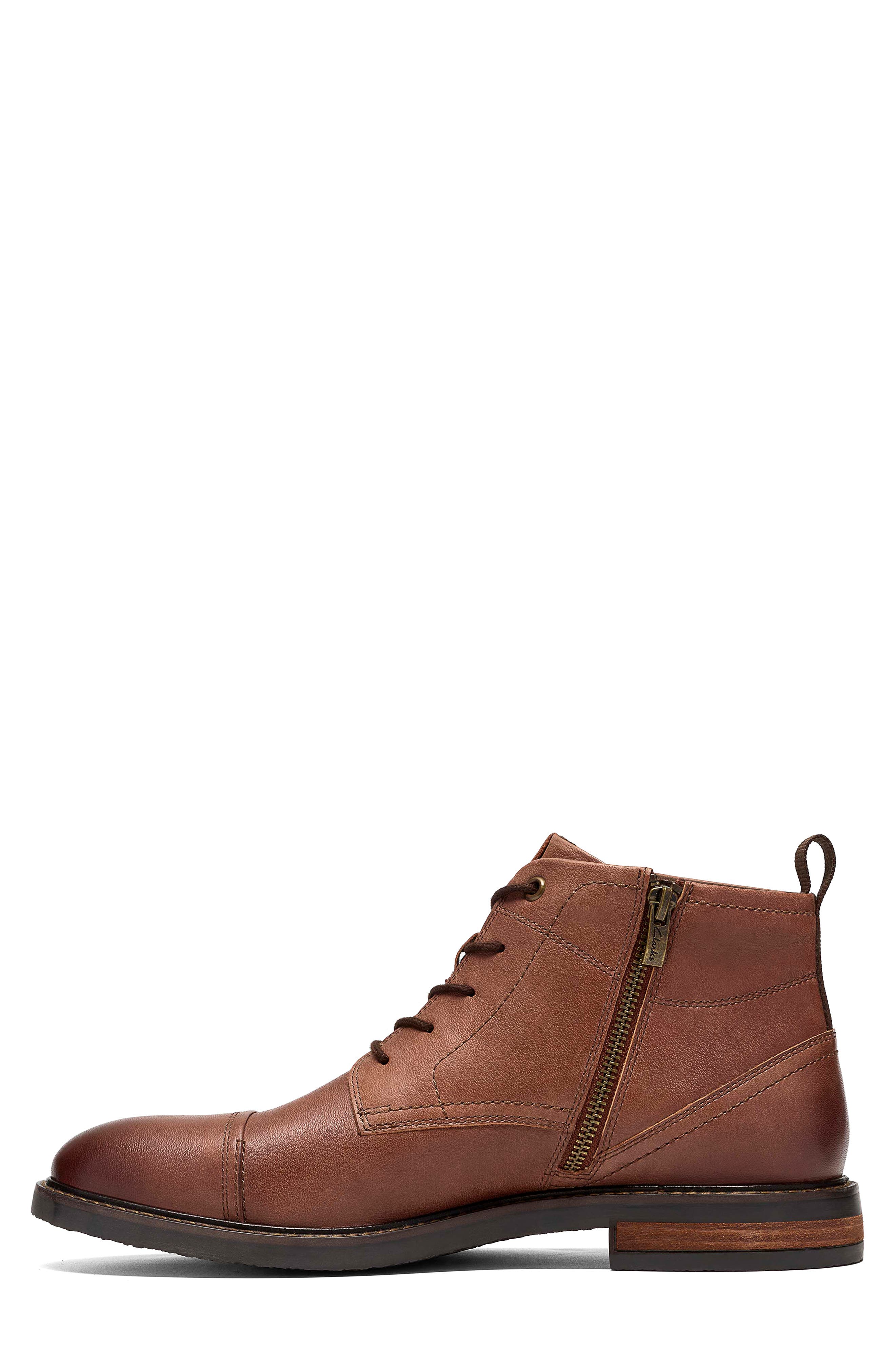 Jaxen Cap Toe Boot, Alternate, color, TAN LEATHER
