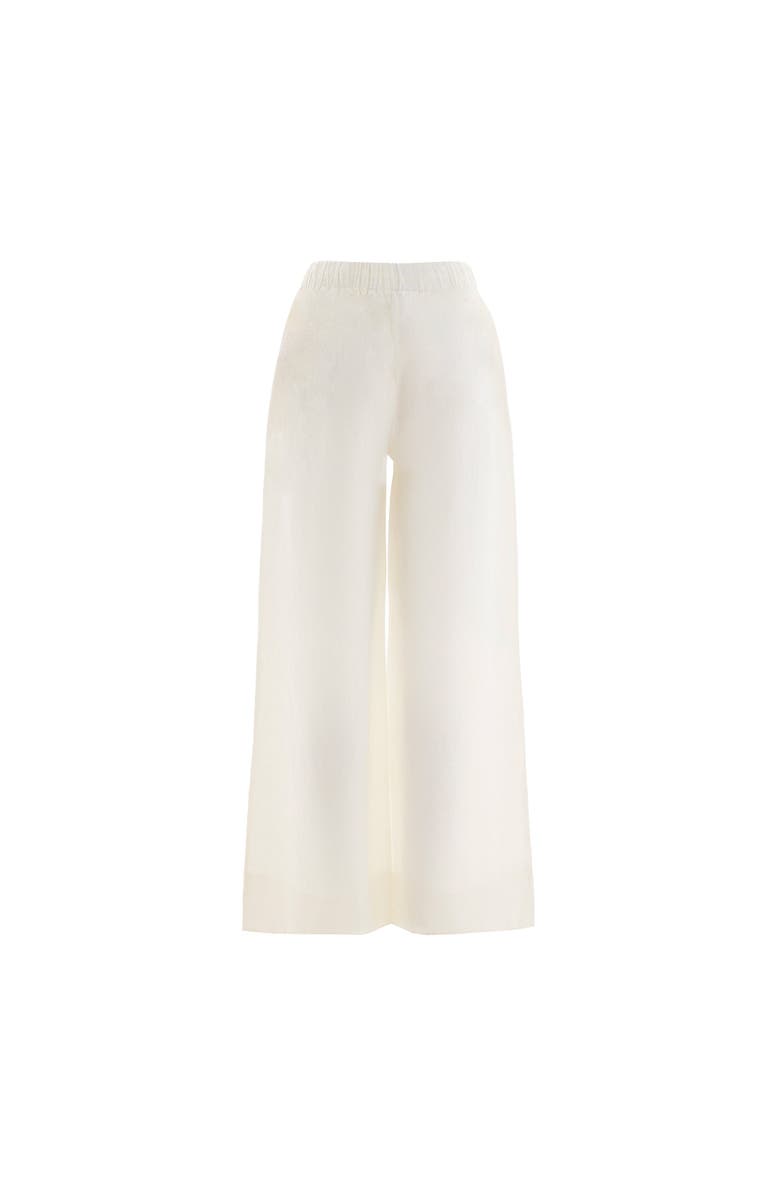 Monlicia Ciel 100% Linen Pant, Alternate, color, White