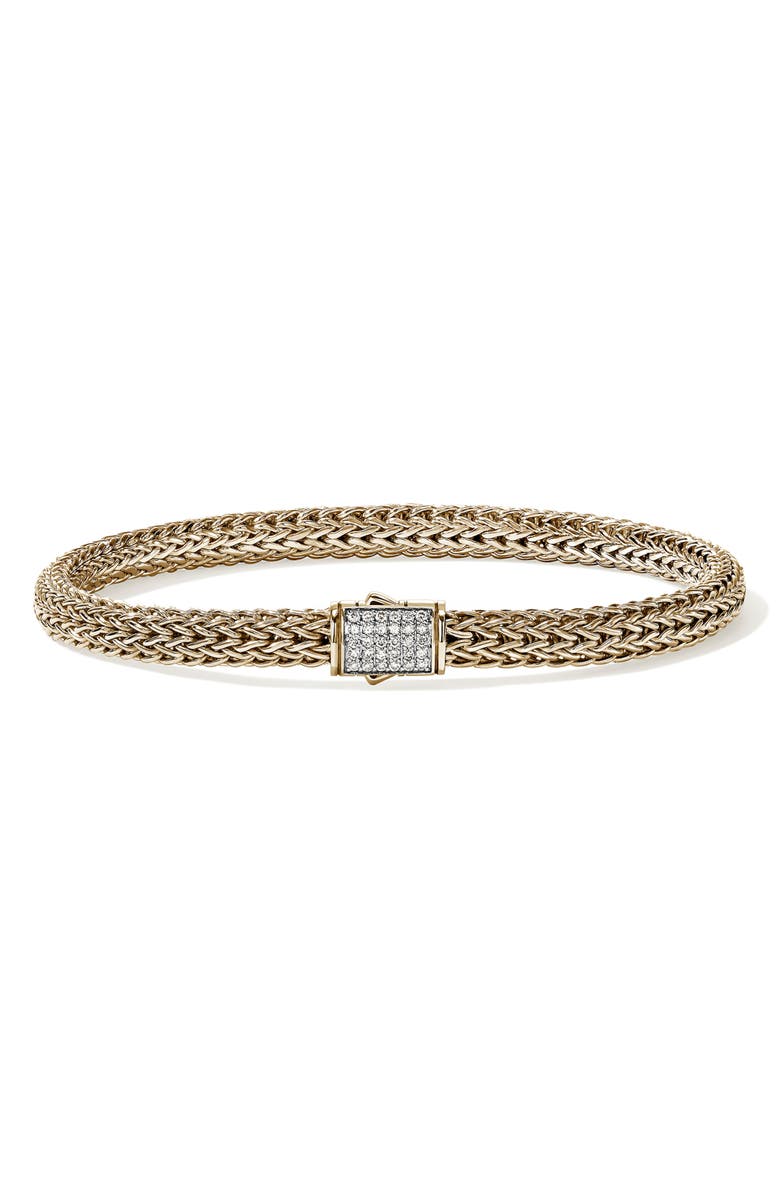 John Hardy ICON BRACELET GOLD DIAMONDS, Main, color, Gold