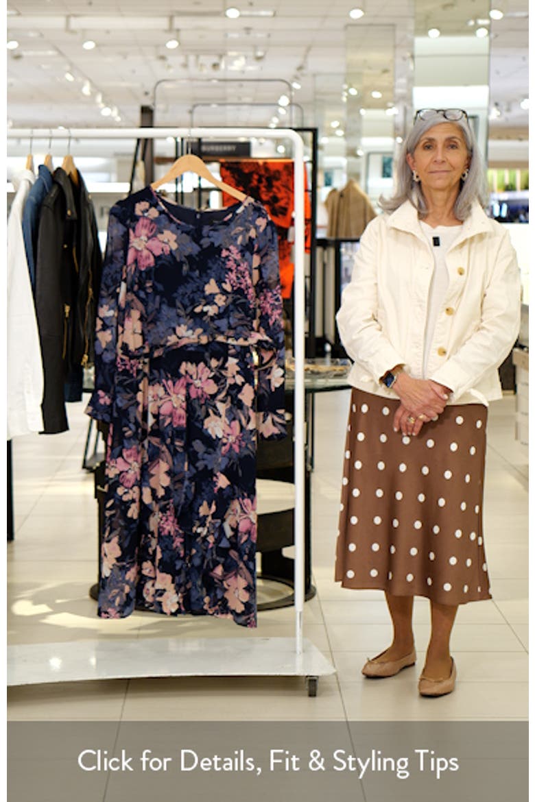 Floral Belted Long Sleeve Dress video
