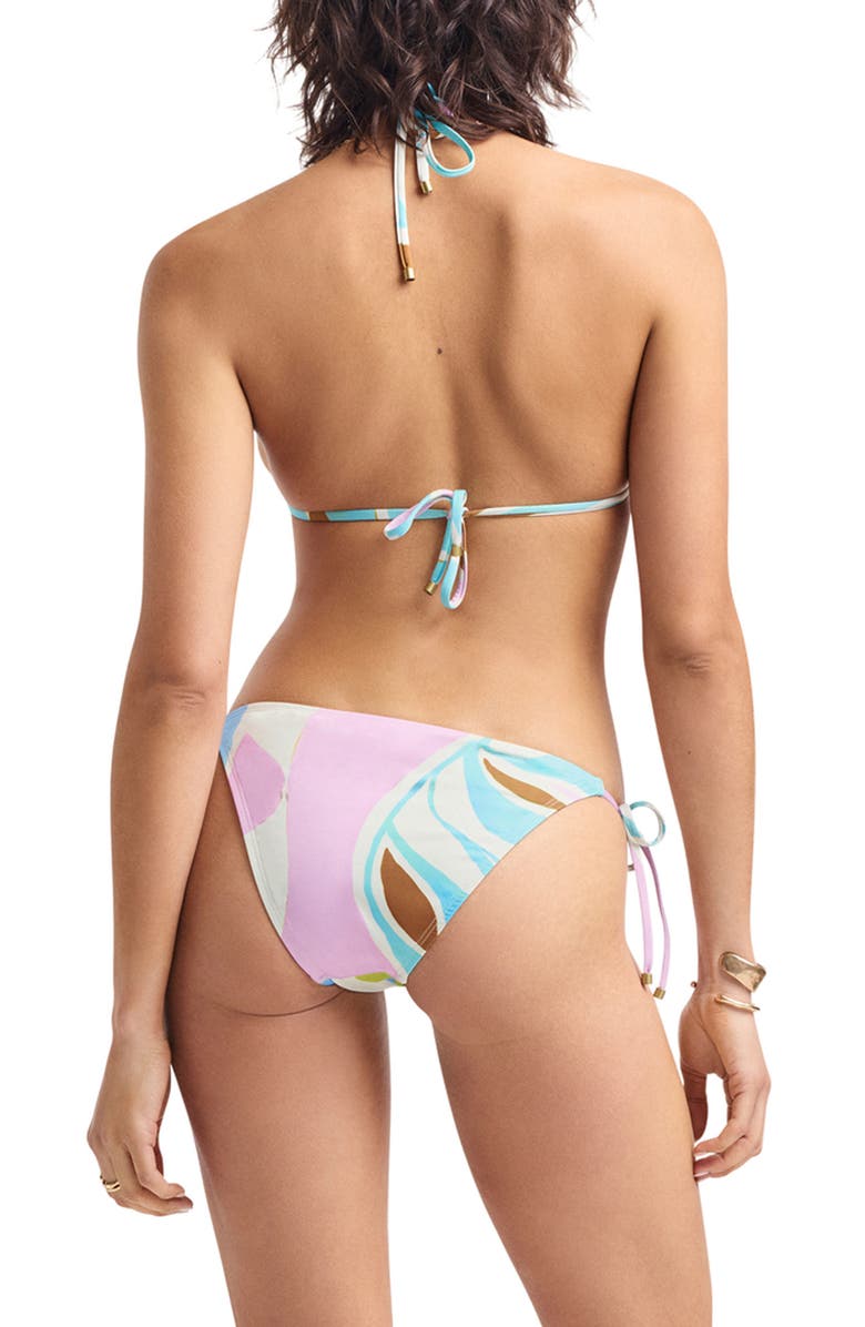 Vitamin A<sup>®</sup> Elle Side Tie Bikini Bottoms, Alternate, color, Coast Colorblock