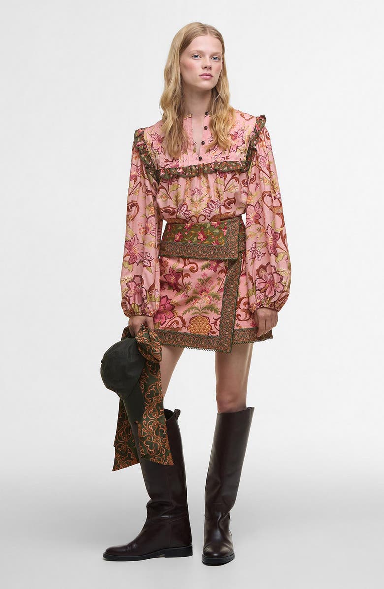 Barbour Cami Long Sleeve Blouse, Alternate, color, Tropical Print