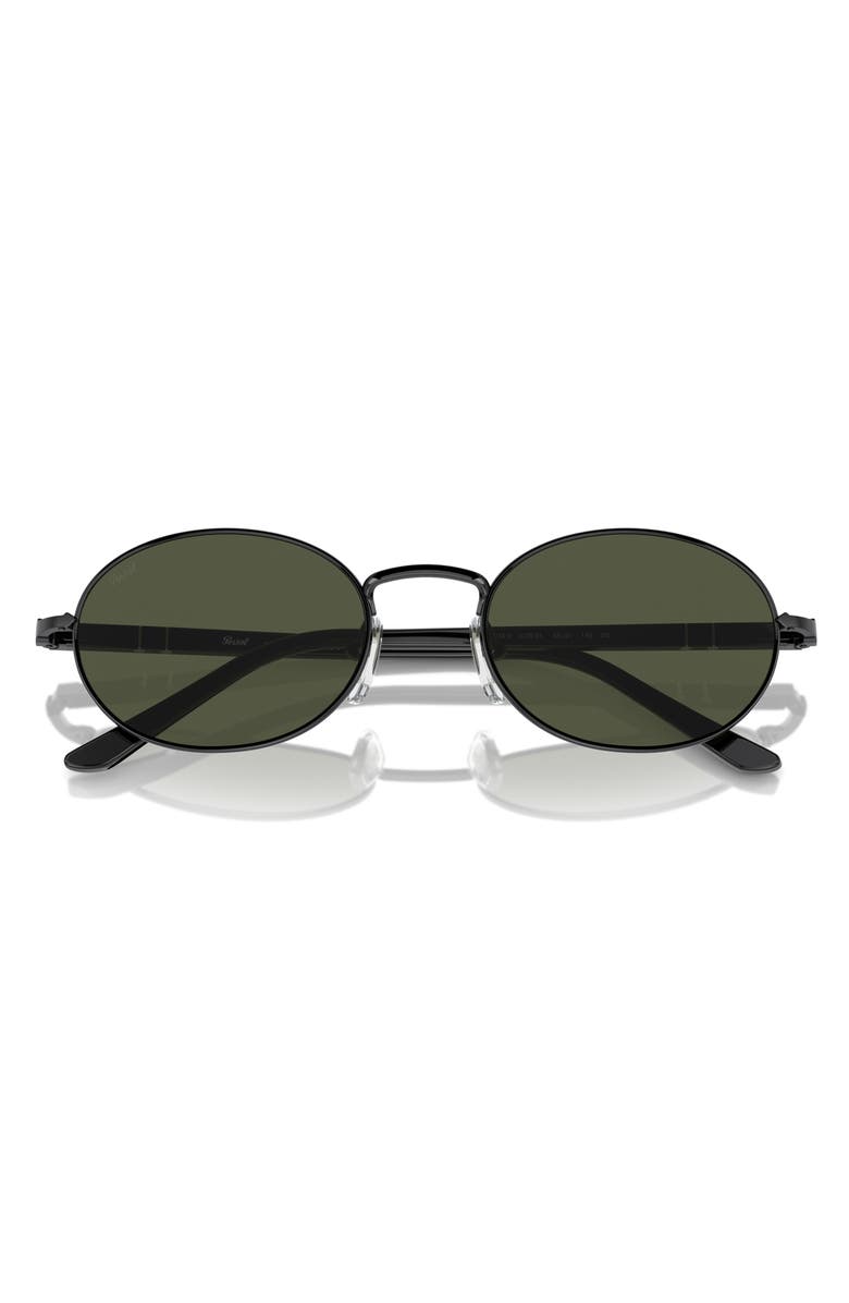 Persol Ida 55mm Oval Sunglasses, Main, color, Black