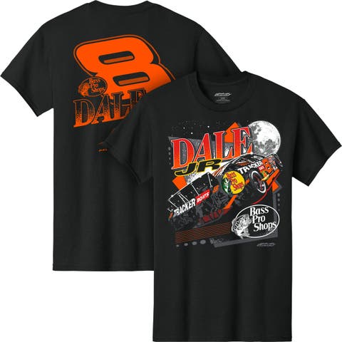Men's JR Motorsports Official Team Apparel Black Dale Earnhardt Jr. Bass Pro Shops #8 T-Shirt