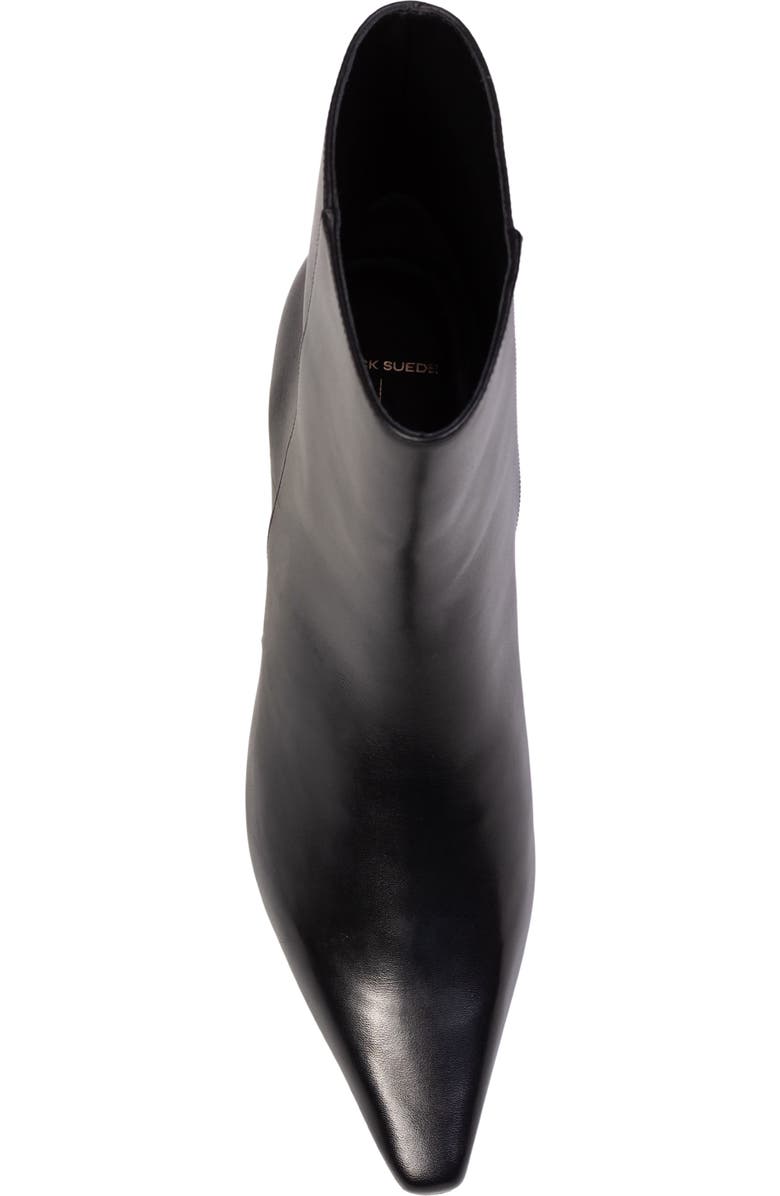 BLACK SUEDE STUDIO Avenue 50 Pointed Toe Kitten Heel Bootie, Alternate, color, Black Nappa Leather