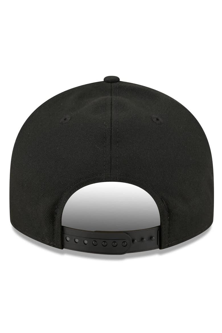 Men's New Era Black Kyle Larson Patriotic Eagle & Flag A-Frame 9FIFTY Snapback Hat, Alternate, color, Black