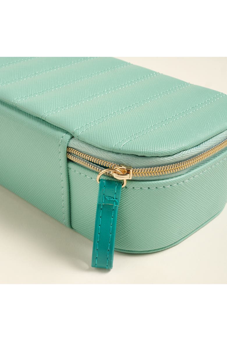 Meilin Jewelry Box 7" x 4" Artisan, Alternate, color, Turquoise