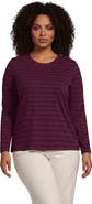 Lands' End Supima Cotton Long Sleeve Crewneck T-shirt