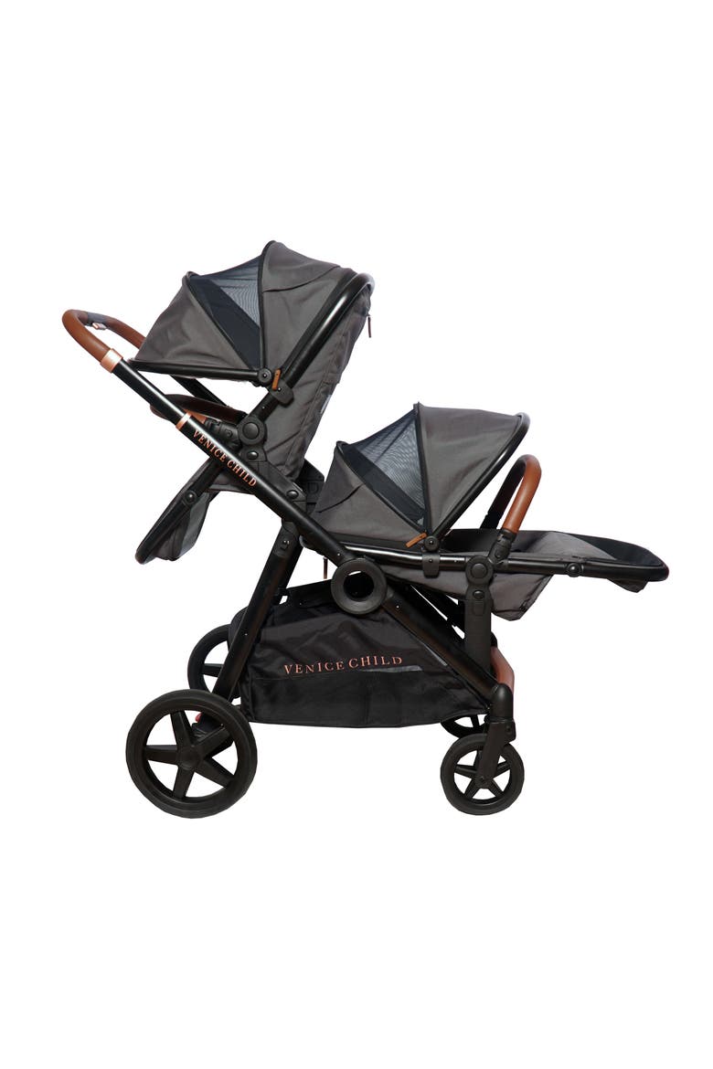 Maverick Stroller & Second Toddler Seat, Alternate, color, TWILIGHT GRAY