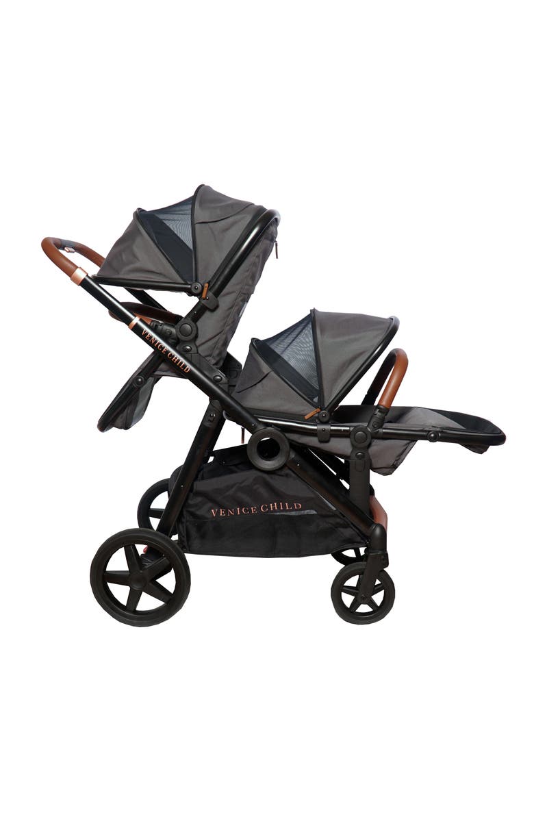 Venice Child Maverick Stroller & Second Toddler Seat, Alternate, color, Twilight Gray
