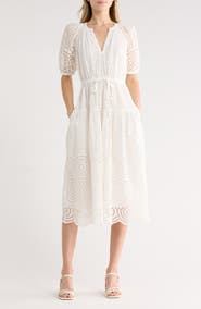 Ulla Johnson Annetta Puff Sleeve Midi Dress