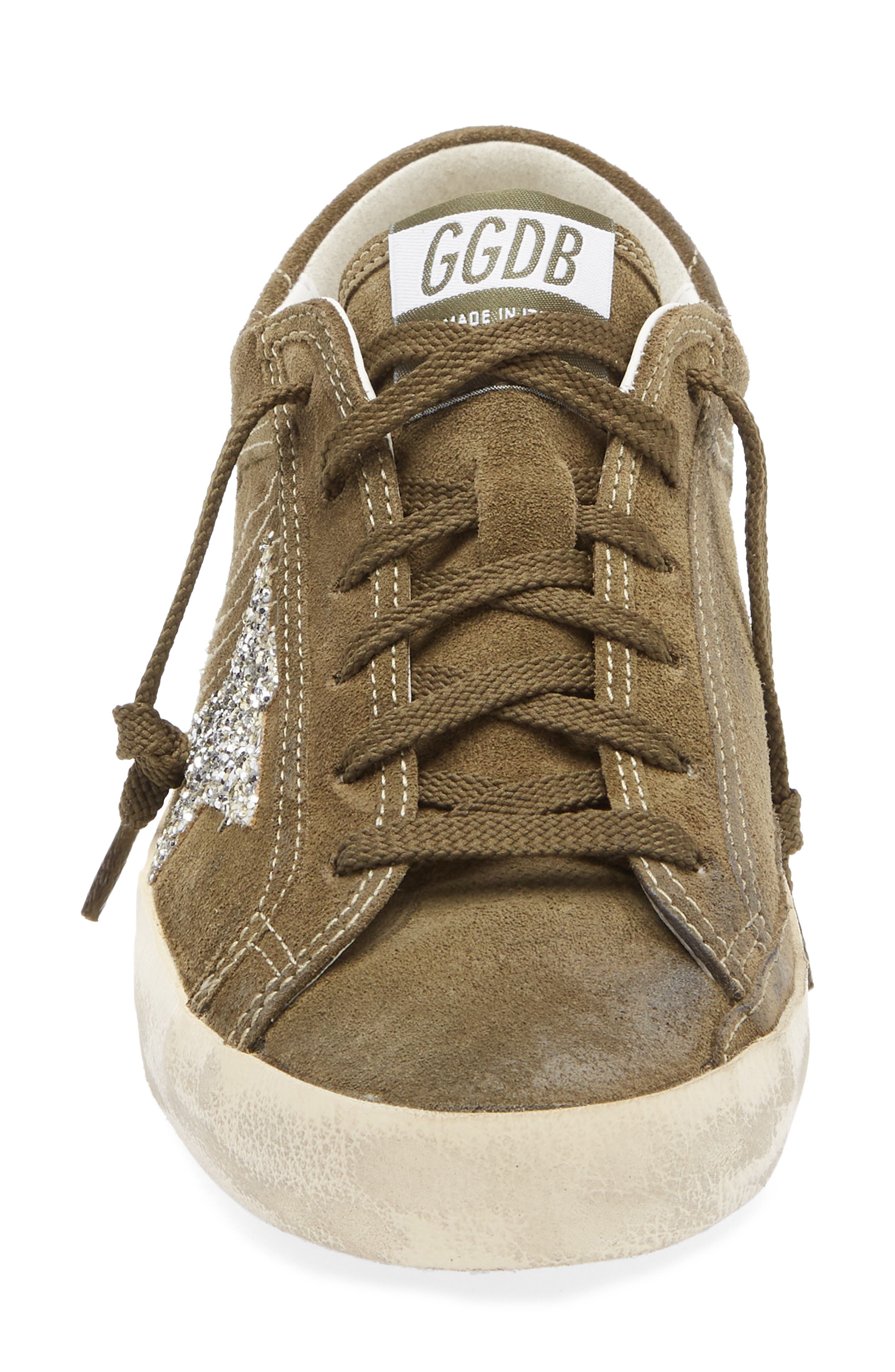 Golden Goose Super-Star Low Top Sneaker, Alternate, color, Green/ Platinum