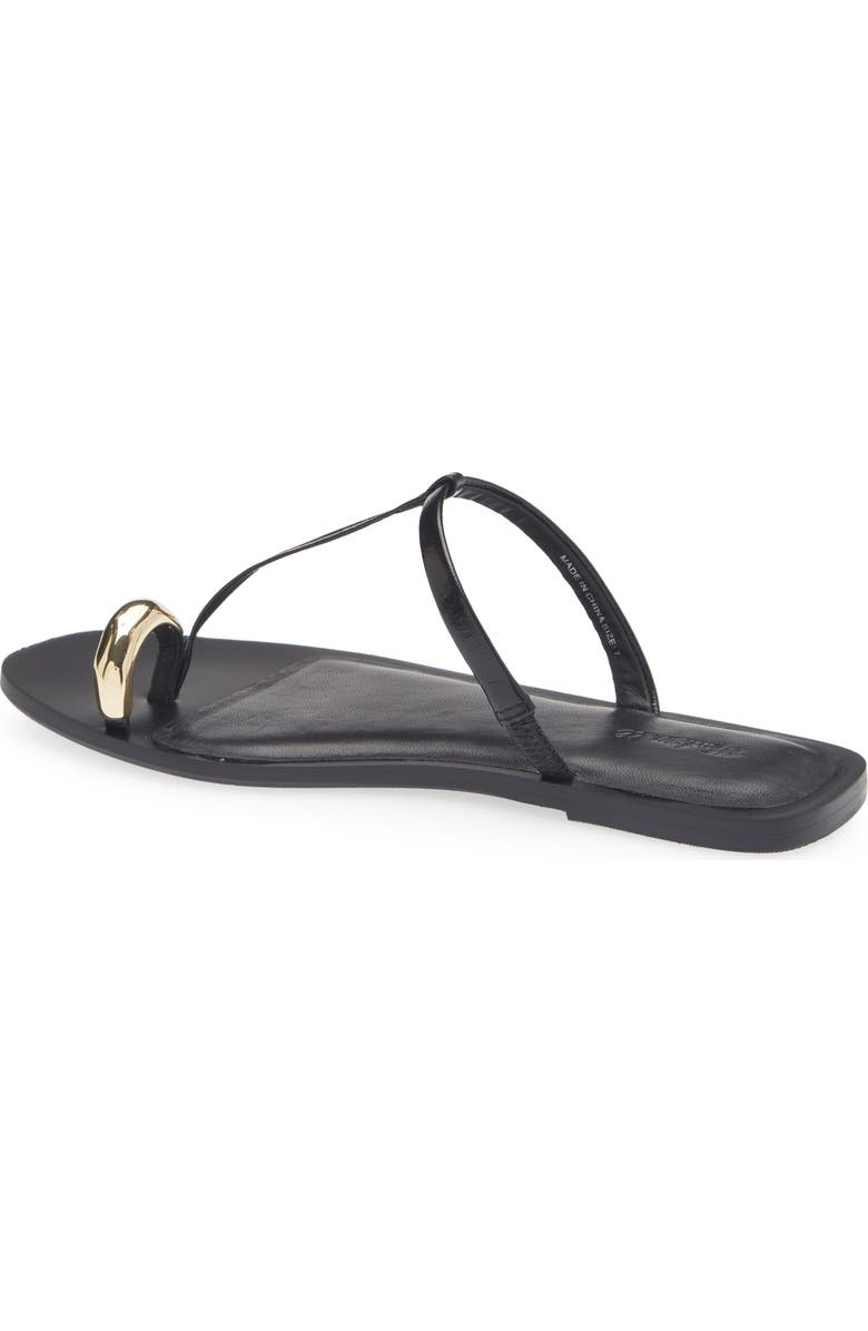 Madewell Toe Loop Sandal, Alternate, color, True Black
