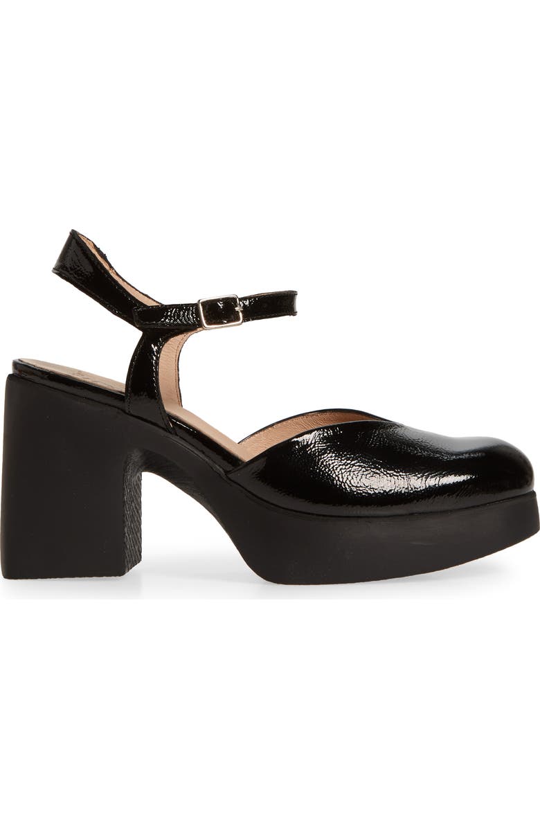 Wonders Juana Platform Pump, Alternate, color, Lack Black