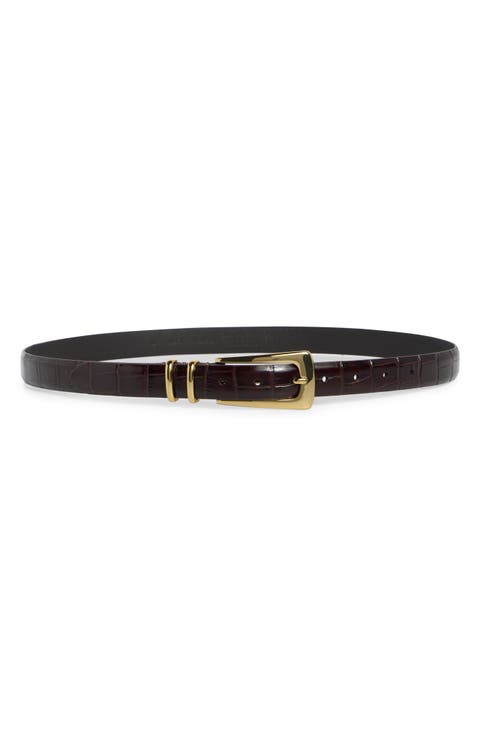 Elongated Buckle Belt