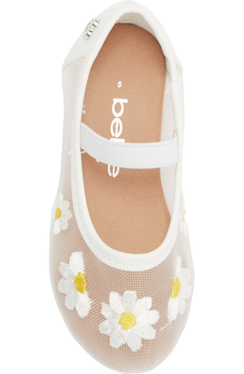 bebe Kids' Embroidered Mesh Flat, Alternate, color, White