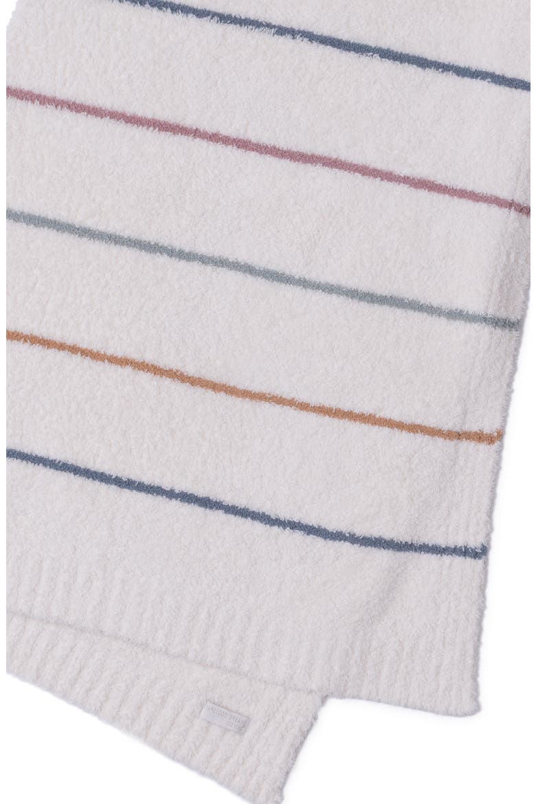 CozyChic® Rainbow Stripe Throw Blanket, Alternate, color, CREAM MULTI