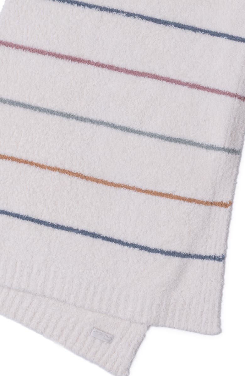 Barefoot Dreams<sup>®</sup> CozyChic<sup>®</sup> Rainbow Stripe Throw Blanket, Alternate, color, Cream Multi