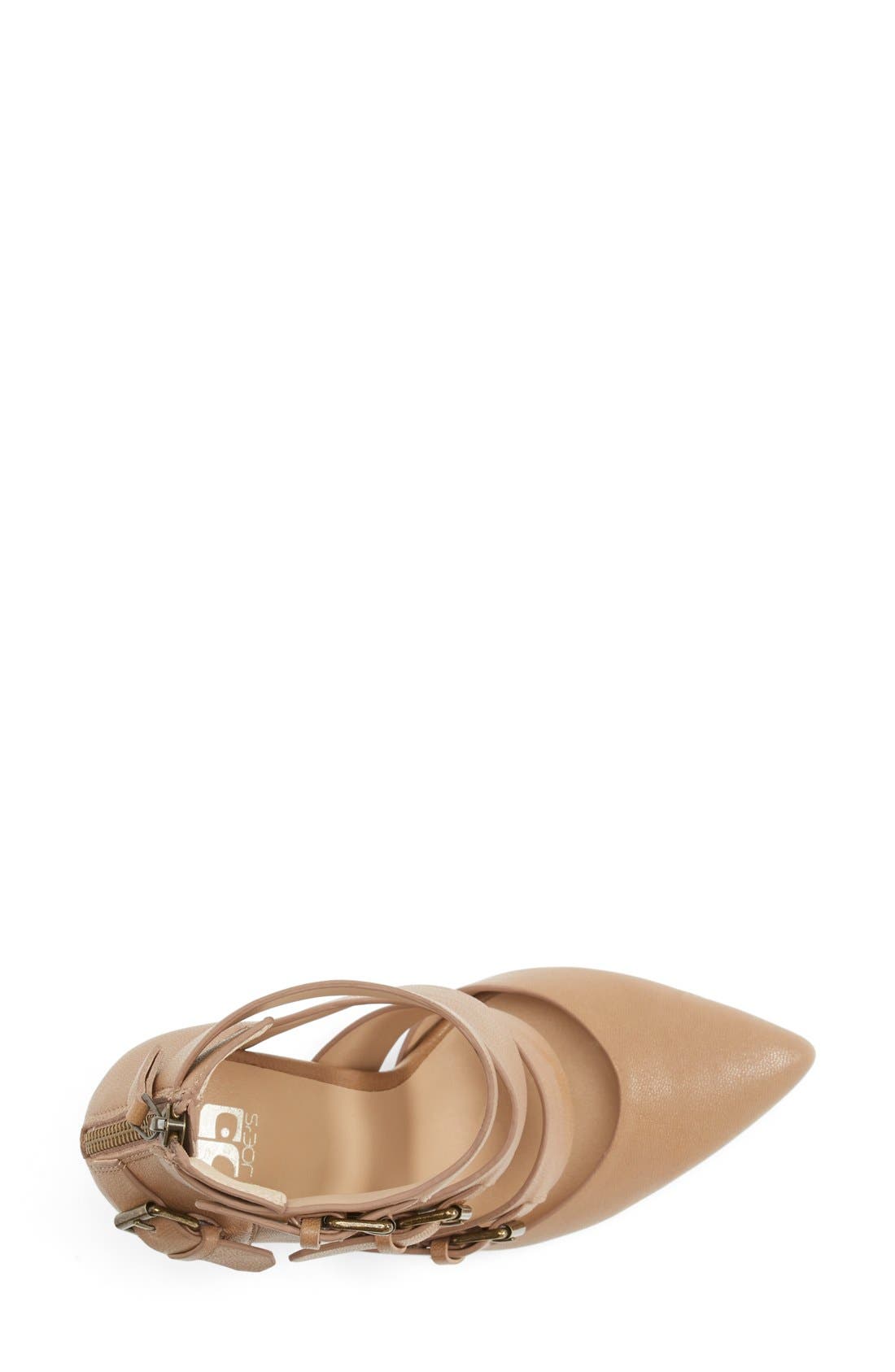 'Giddy' Leather Pointy Toe Pump, Alternate, color, TOBACCO LEATHER