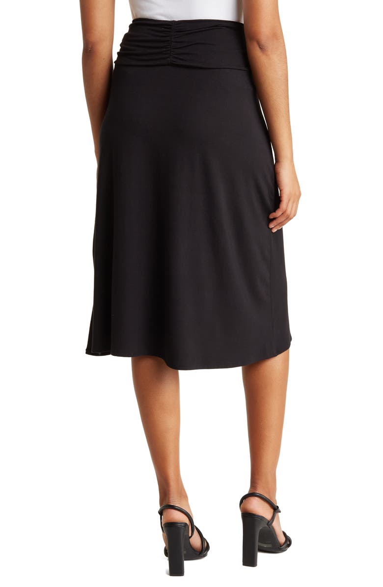 Laundry by Shelli Segal Ruched Waist Jersey Skirt, Alternate, color, 