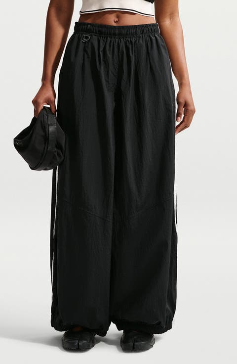 Wide Leg Woven Tech Pants