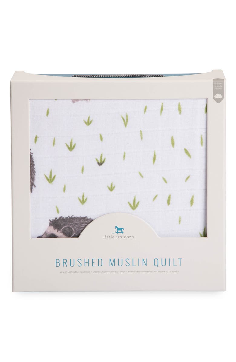 little unicorn Brushed Cotton Muslin Quilt, Alternate, color,